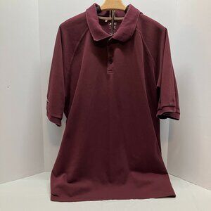 Adidas Golf‎ Mens Maroon Climate Cotton Polo Short Sleeve Shirt Size 3XL
